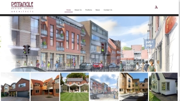 Screenshot of Pentangle Design Group website