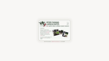 Screenshot of Peter Thomas Landscapes website
