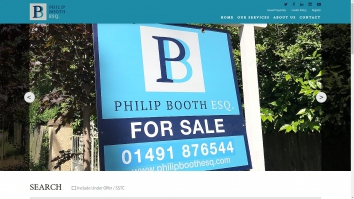 Screenshot of Philip Booth Esq - trusted estate agent in Henley-on-Thames website