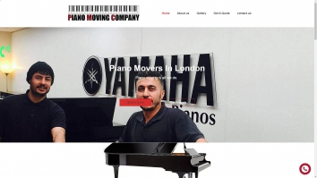 Screenshot of Piano Moving Company website