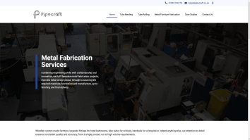 Screenshot of Pipecraft website