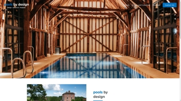 Screenshot of Pools By Design website