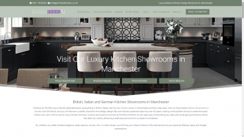 Screenshot of Portfolio Kitchens website