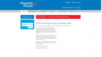 Screenshot of The Property People, Lowestoft website