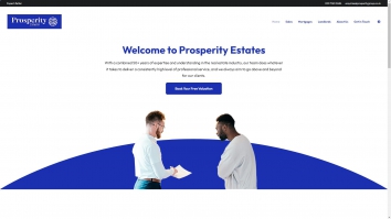 Screenshot of Prosperity Independent website