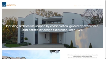 Screenshot of P W P Architects website