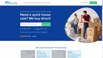 Screenshot of Quick Cash Sale website