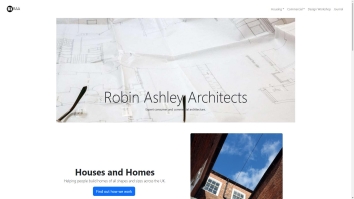 Screenshot of Robin Ashley Architects LLP website