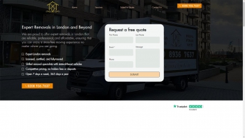 Screenshot of London Removals Company | Home and Office | Removal Remedy website
