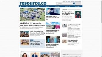 Screenshot of Resource Magazine website