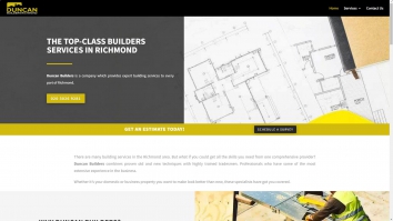 Screenshot of Builders Richmond | Profesional Building Services By Duncan website
