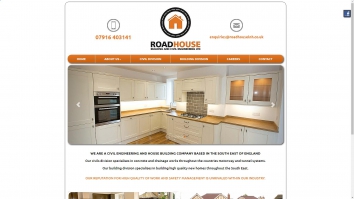 Screenshot of Roadhouse Building And Civil website