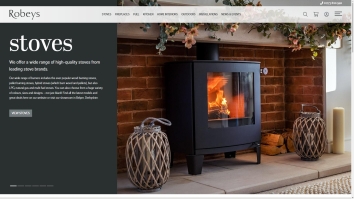 Screenshot of Robeys website