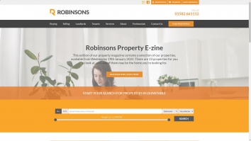 Screenshot of Robinsons, Dunstable website