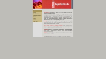 Screenshot of Roger Harris & Co website