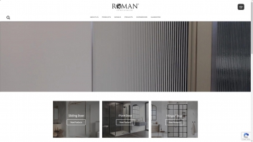 Screenshot of Roman Shower Enclosures and Accessories | A Lifetime of Luxury Showering Experiences website