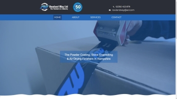 Screenshot of Rowland Way Ltd website