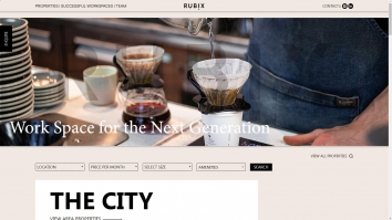 Screenshot of Rubix London, London website