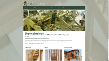 Screenshot of Rudd Joinery website