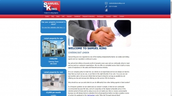 Screenshot of Samuel King, Canning Town website