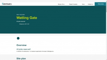 Screenshot of Sanctuary Homes - Watling Gate website