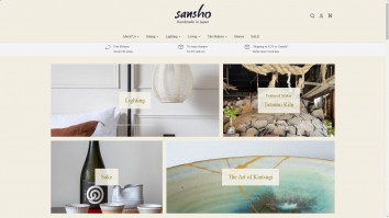 Screenshot of Sansho website