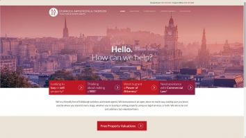 Screenshot of Sturrock, Armstrong and Thomson, Edinburgh website