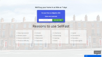 Screenshot of Sell Fast, Colchester website
