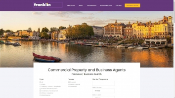Screenshot of Franklin Commercial website