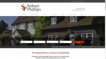 Screenshot of Sidney Phillips Limited , South West website