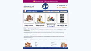 Screenshot of Simpson Packaging website
