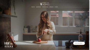 Screenshot of Stancliffe Homes Limited website