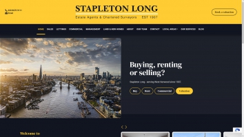 Screenshot of Stapleton Long, SE27 website