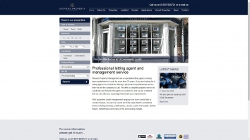 Screenshot of Stevens Property Management Ltd, Louth website