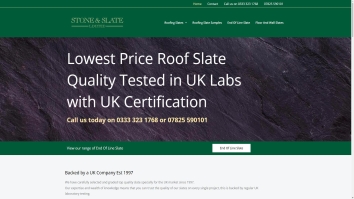 Screenshot of Stone & Slate Ltd website