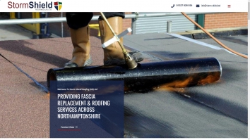 Screenshot of Roofing Services in Daventry | Flat Roofing | Fascia Replacement website