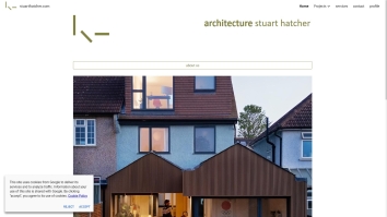 Screenshot of Architecture Stuart Hatcher Ltd website