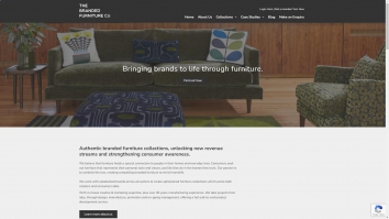 Screenshot of Orla Kiely Upholstery brought to you by The Branded Furniture Company website