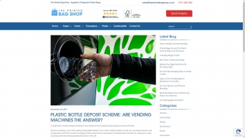 Screenshot of Plastic Bottle Deposit Scheme: Are Vending Machines The Answer? website