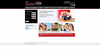 Screenshot of The Property Store website