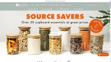 Screenshot of The Source Bulk Foods UK | Organic Wholefoods | Health Food Store website