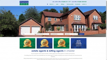 Screenshot of Thomas Property Group, Waverton website