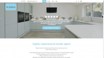 Screenshot of Tim Anderson Property, Bedford website