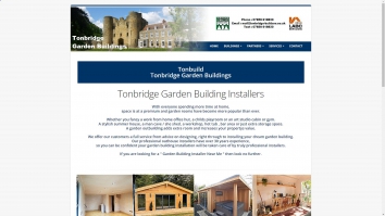 Screenshot of Tonbridge Garden Building Installers In Kent and Sussex website