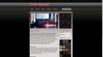Screenshot of Top Rock website