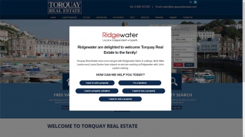 Screenshot of Torquay Real Estate - Babbacombe website