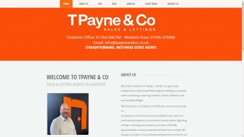 Screenshot of T Payne & Co Ltd, Chatteris website