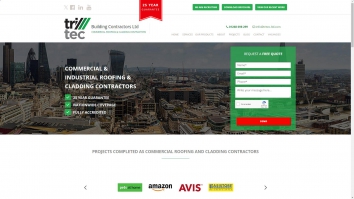 Screenshot of Tritec Building Contractors website