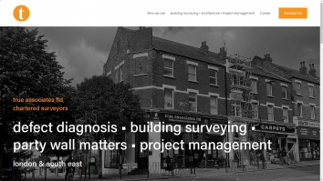 Screenshot of True Associates Ltd, London website