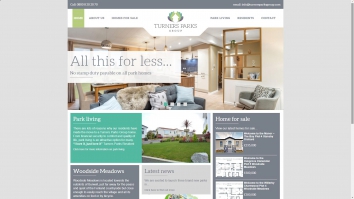 Screenshot of Turners Parks Group , Newmarket website